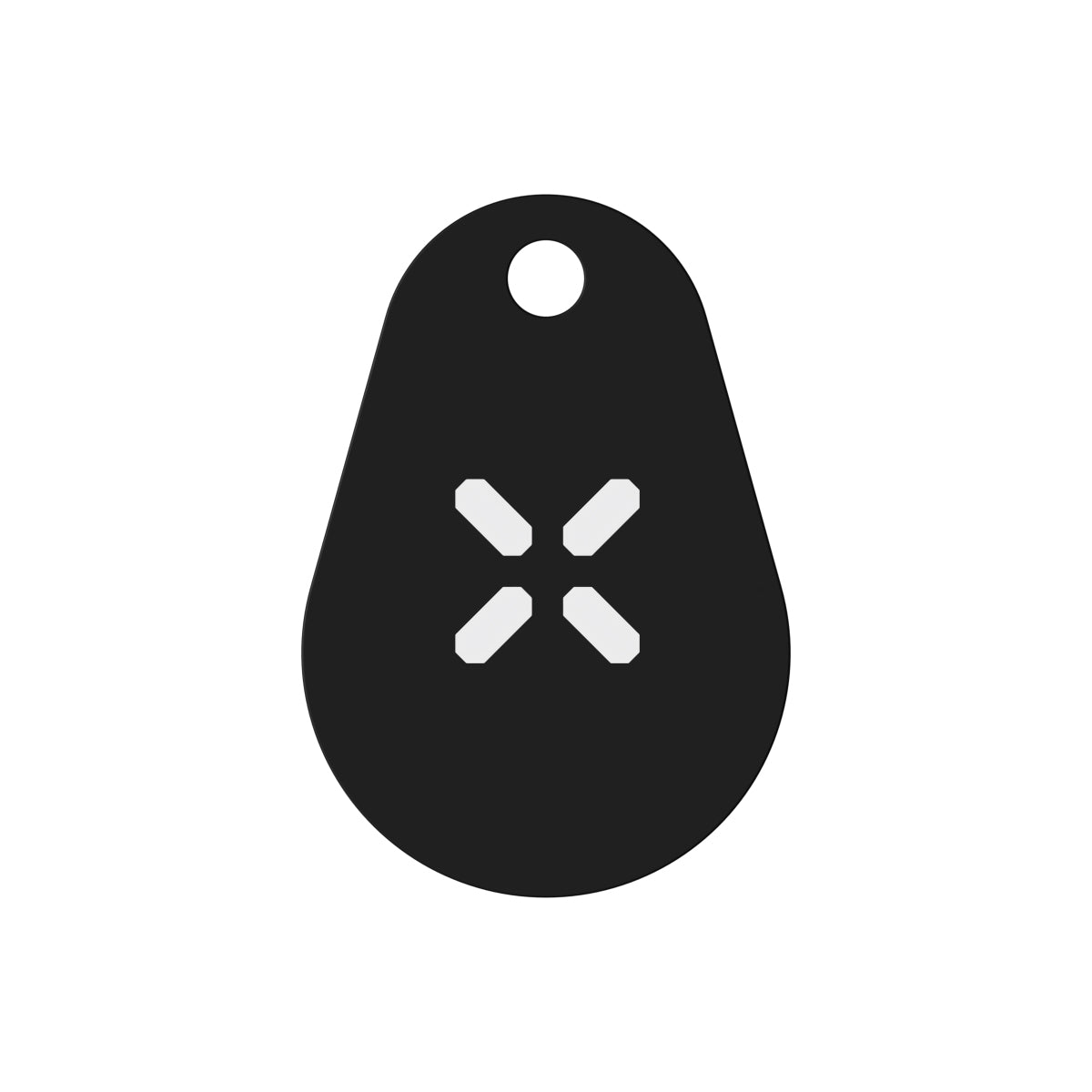 Black X NFC tags zwart set van 4