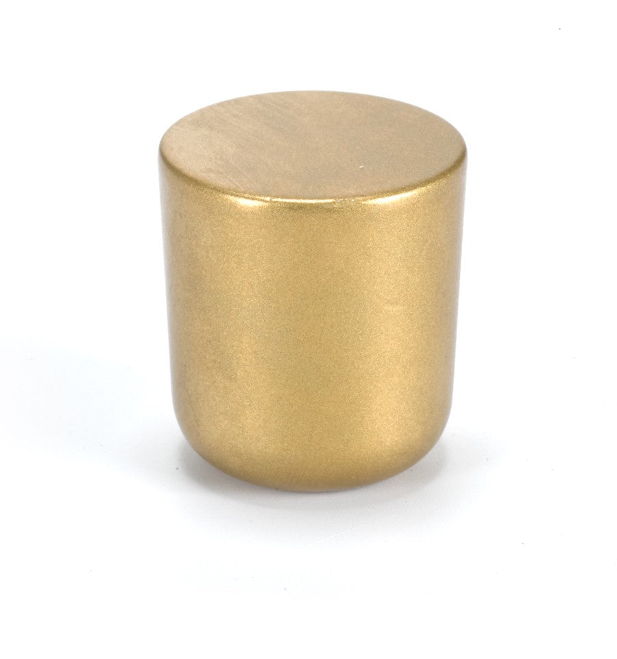 Meubelknop mini getrommeld messing Hardbrass