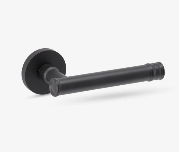 Deurklinken Vasilisa op rozet | Groël | zwart