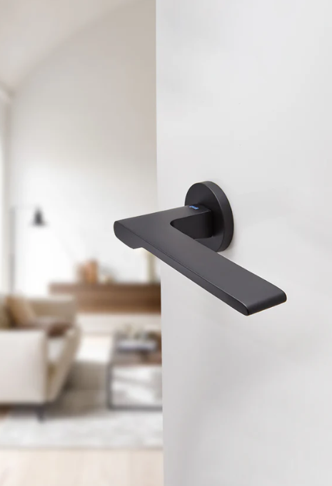 Deurklinken Special op rozet | Groël | zwart | interieursfeer