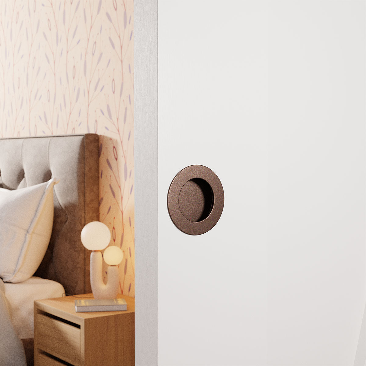 Schuifdeurkom rond Bronze blend Ø40–65 mm – sfeerfoto