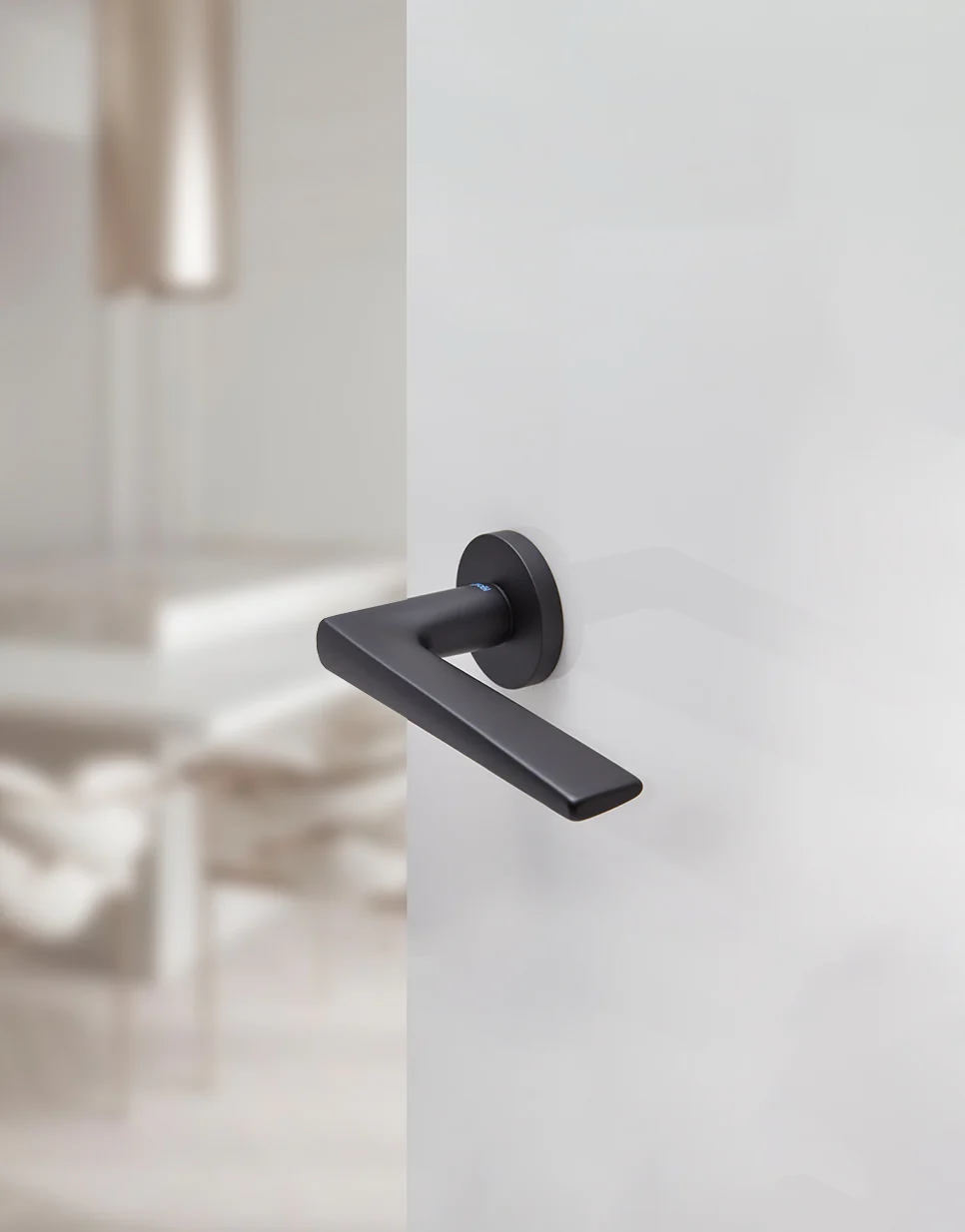 Groël Türgriffe Spezialausführung mit Rosette – schwarz