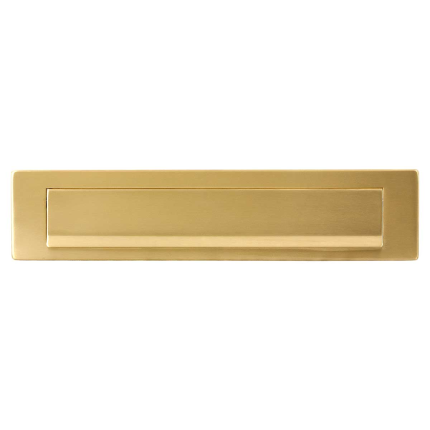GPF Letterbox with flap - PVD matt brass