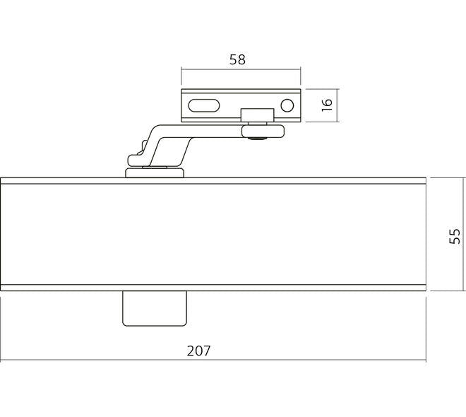 Einsteckschloss | GPF | weiß