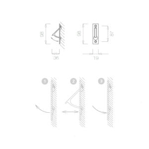 Hardbrass Deurklungel - messing ongelakt