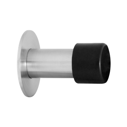 GPF Türstopper mit Rosette, rund, 60 mm – schwarz