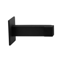 GPF Deurstopper met vierkant rozet, 85mm - zwart