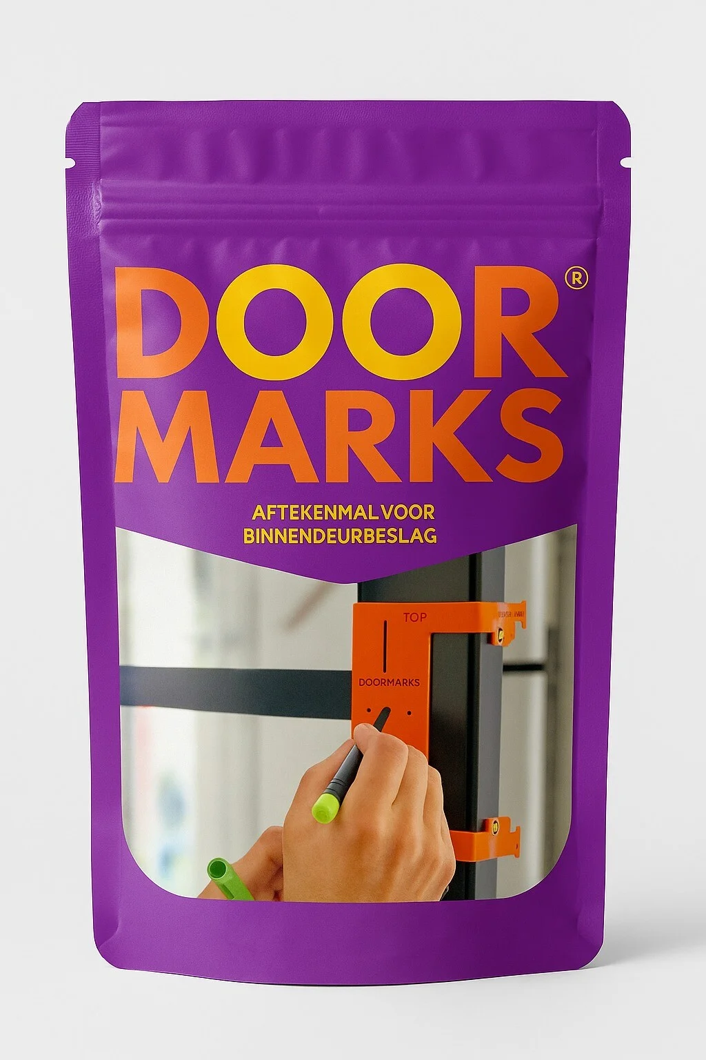 Aftekenmal voor binnendeuren | Doormarks | oranje