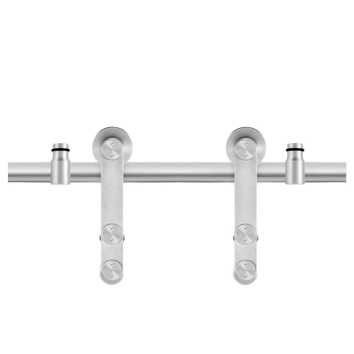 Schuifdeursysteem Linja RVS 2 meter – voor glazen deuren