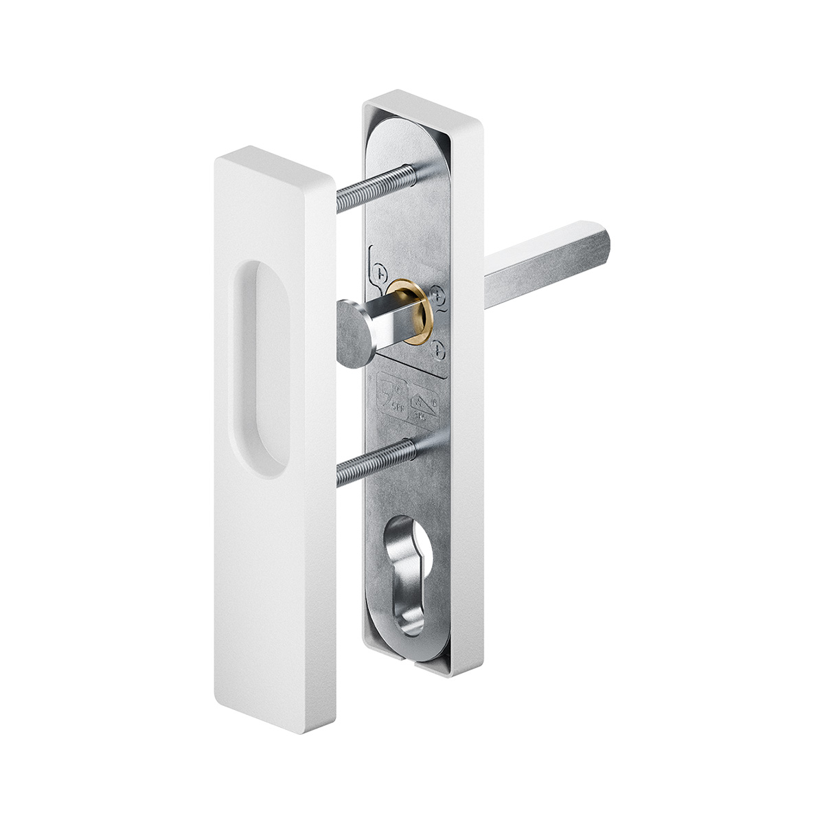 GPF hefschuifschilden SKG*** Rechthoekig 160 mm – greep binnen, kom buiten Wit