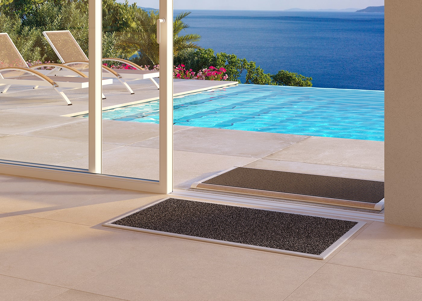 RiZZ Deurmat indoor - wit (div. afmetingen)