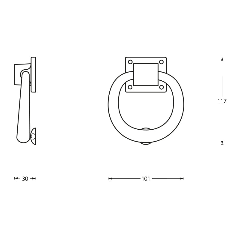 Türklopfer | Intersteel | schwarz