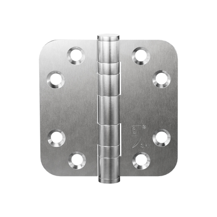 Ball bearing hinge rounded 3.5" (89x89x2.5mm) | Intersteel | black