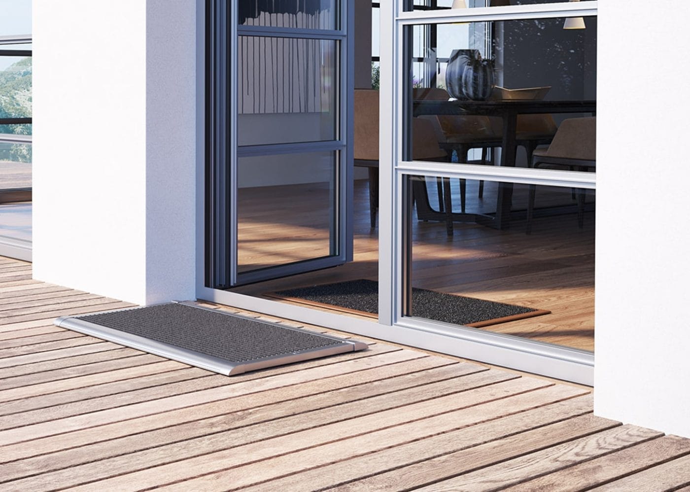 RiZZ Deurmat outdoor - zilver (div. afmetingen)