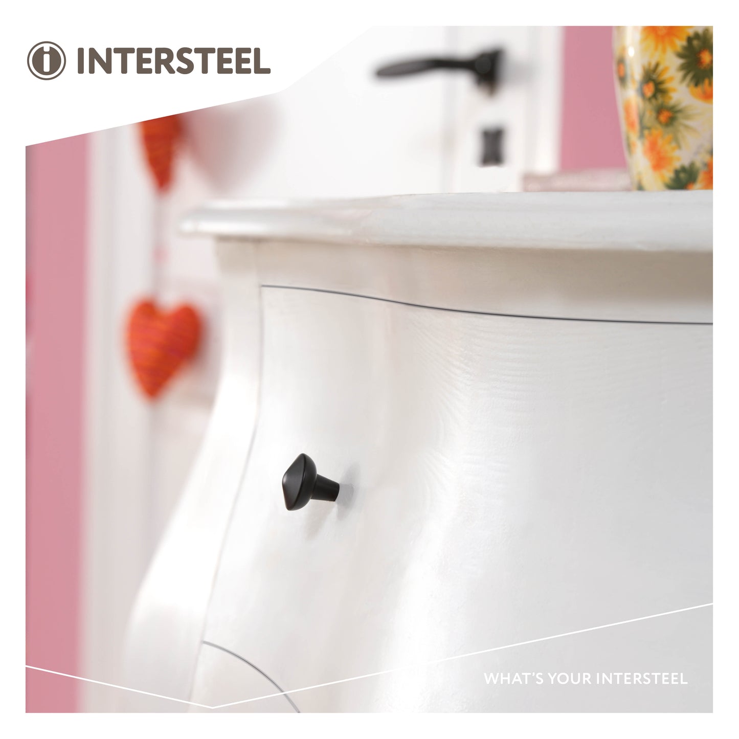 Intersteel Meubelknop rond – zwart