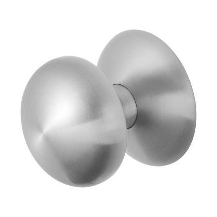 GPF Voordeurknop paddenstoel op rond rozet - RVS