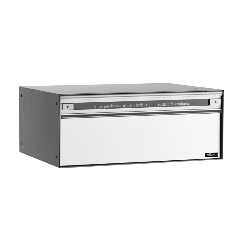 Brievenbus Allux PC2 Aluminium, Achteruitname