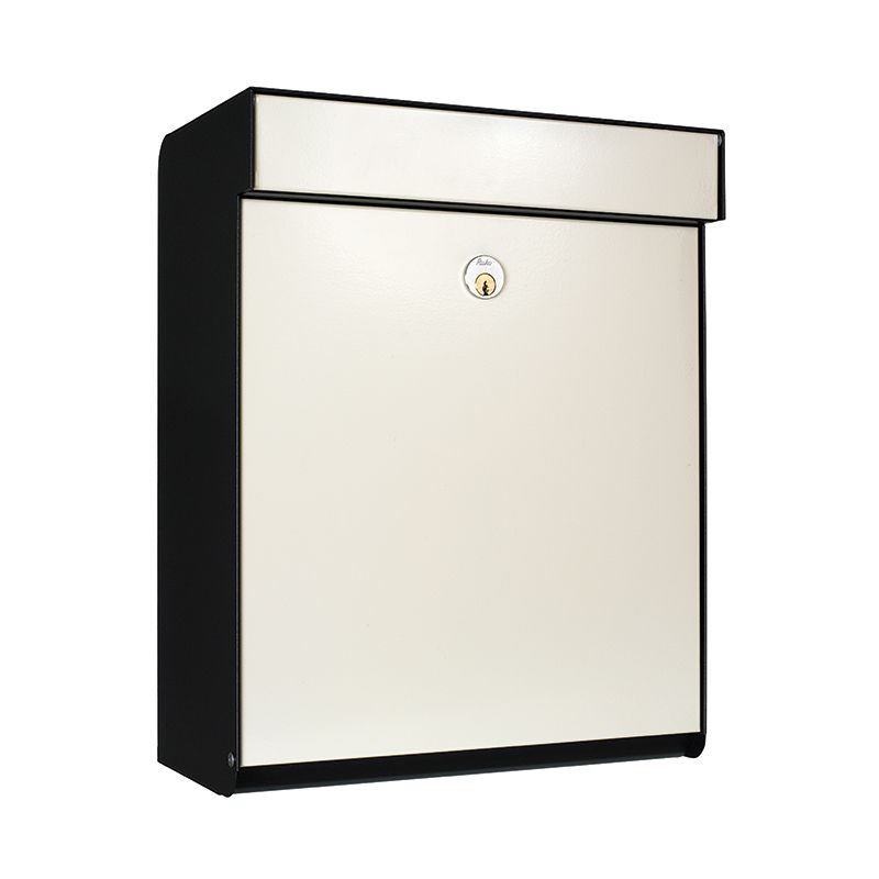 Brievenbus Grundform Zwart/wit