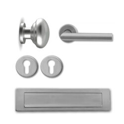 Voordeur actieset RVS inox Hardbrass