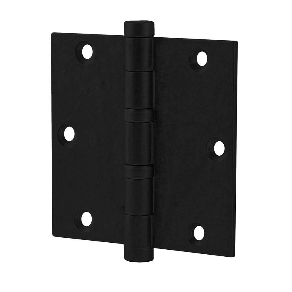 Hardbrass Kogelscharnier 89x89 - zwart