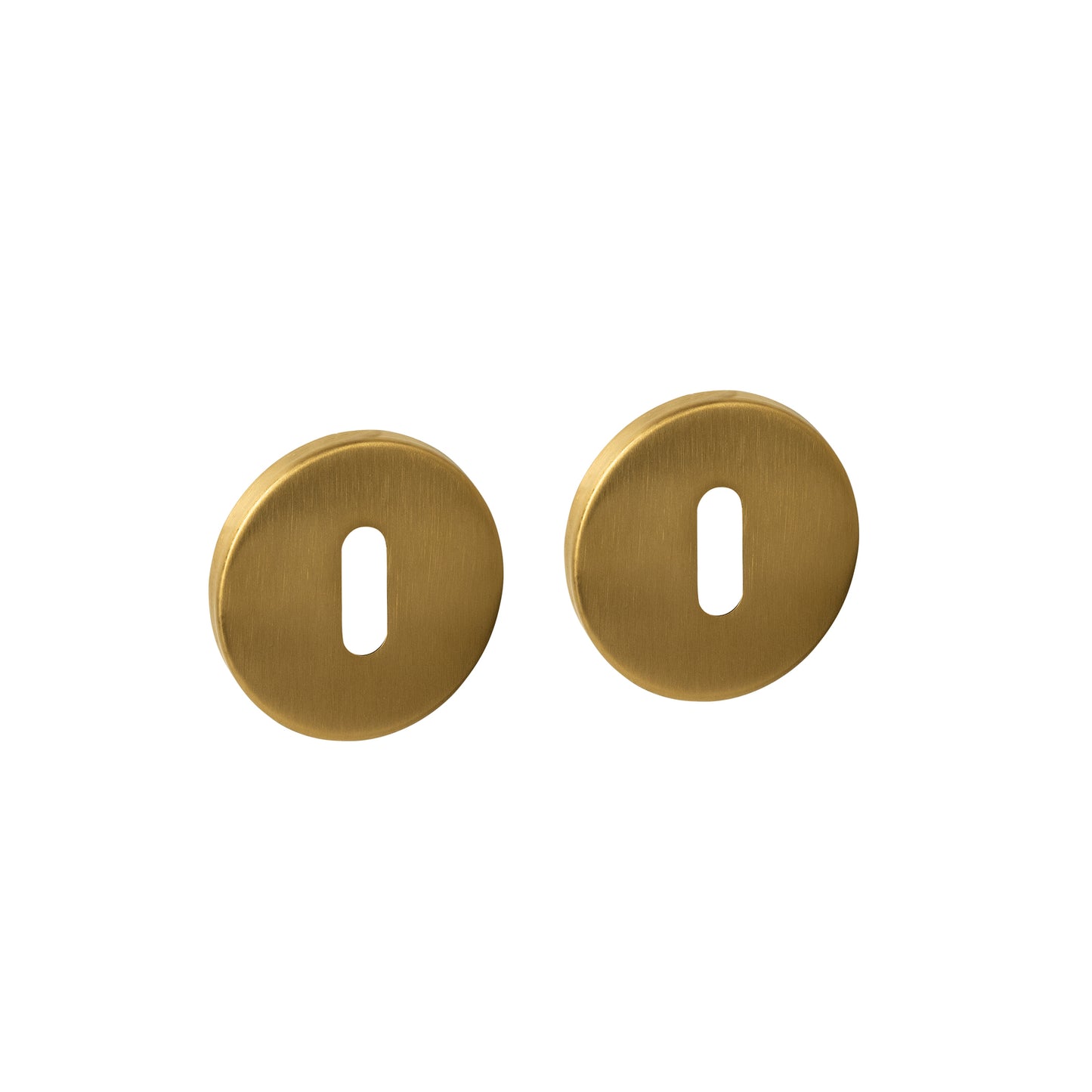 Deurklinken sigaar model op rozet | Intersteel | PVD mat messing