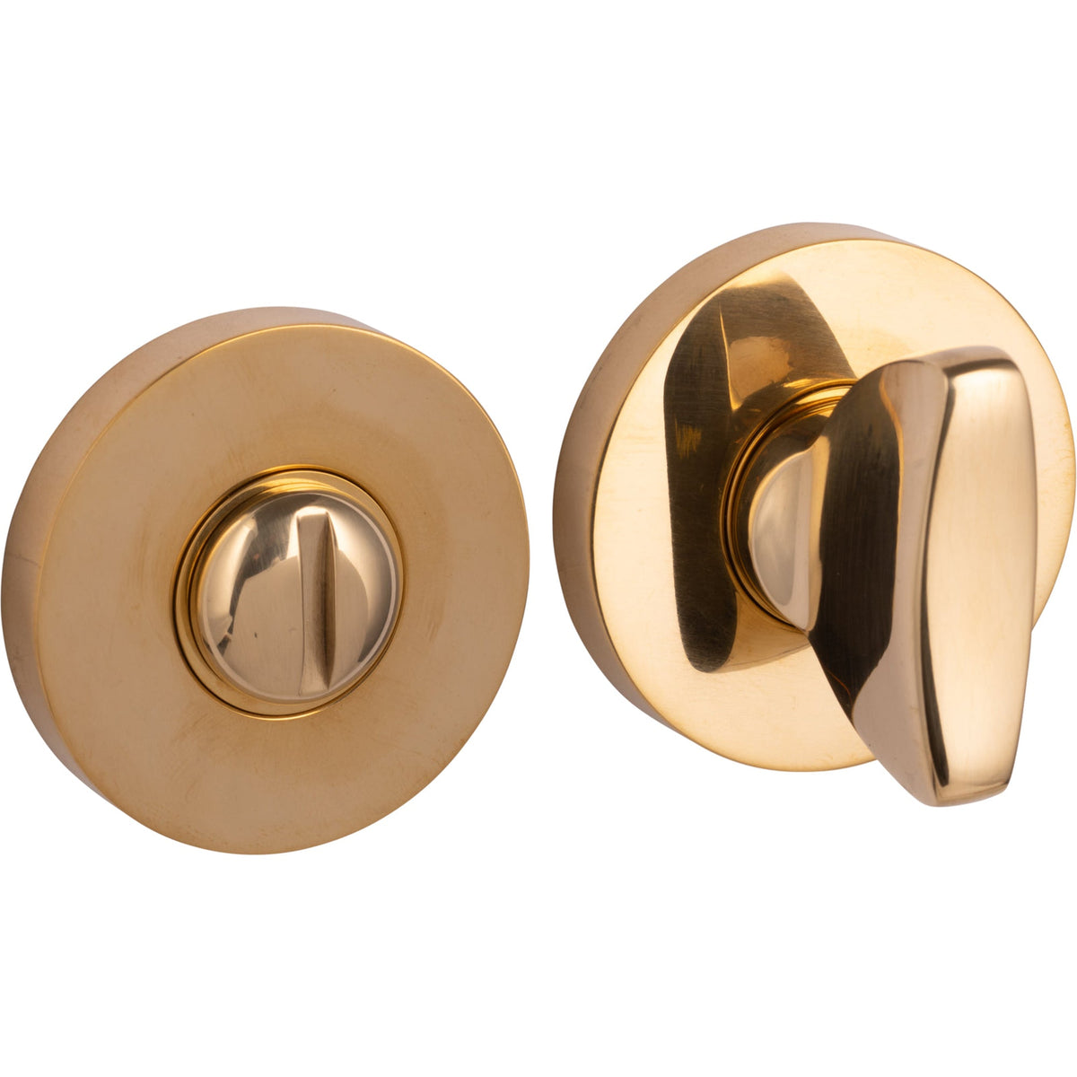 Toiletsluiting messing onbehandeld voor ronde Vivo-rozet – passend bij Bauhaus