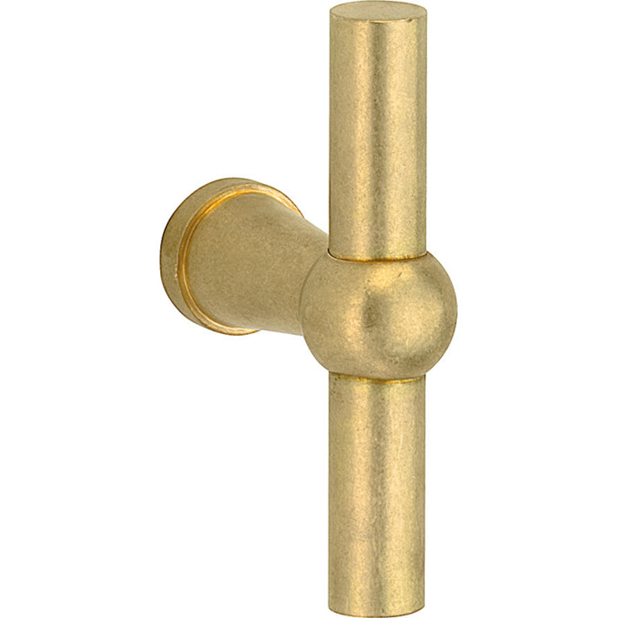 Knop T voor SKG-veiligheidsschild Chemin de Fer antiek messing