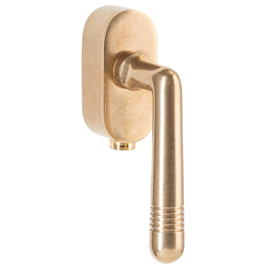 Draaikiepgarnituur Art-Deco antiek messing – afsluitbaar