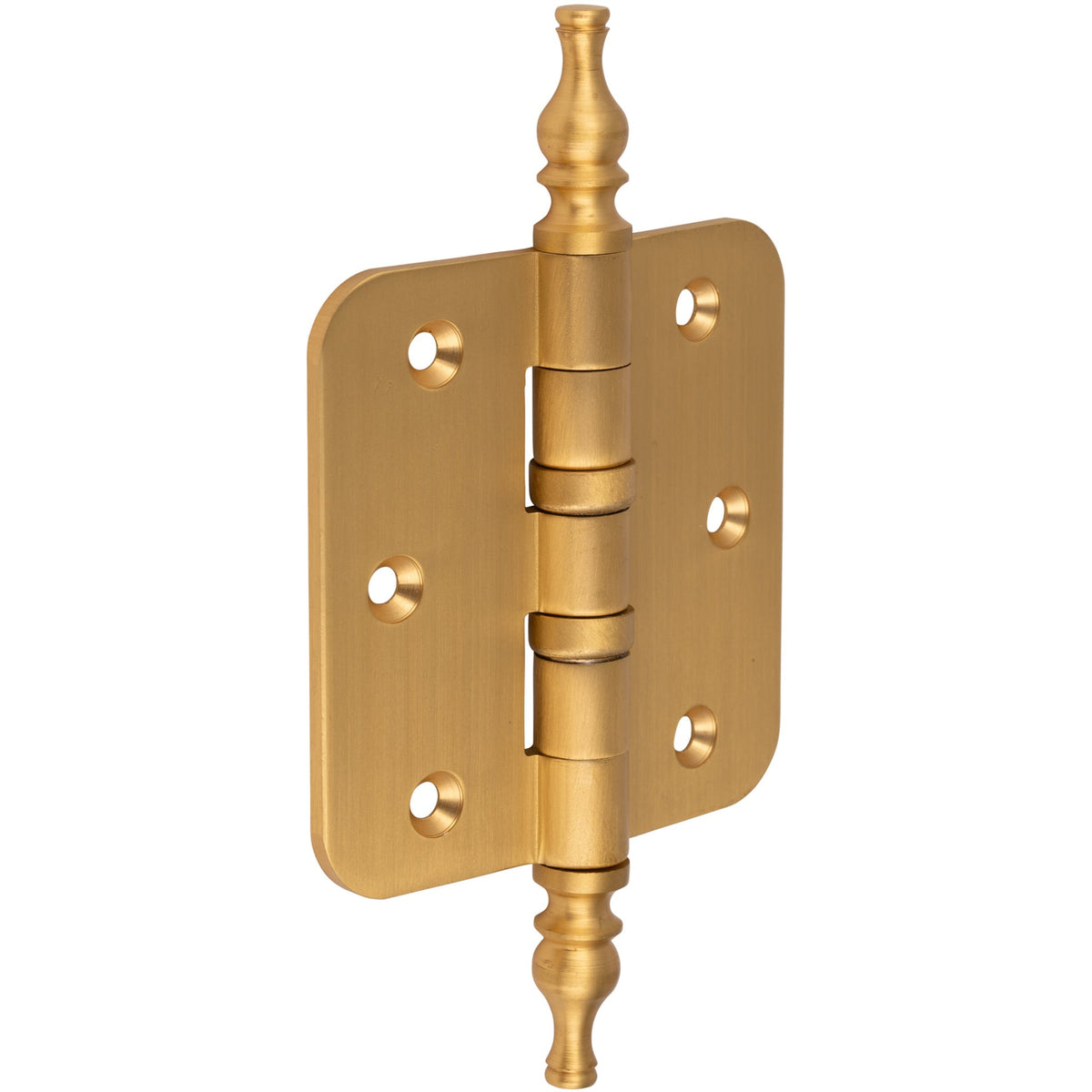 Kogellagerscharnier mat messing 76 × 76 mm knop vaas