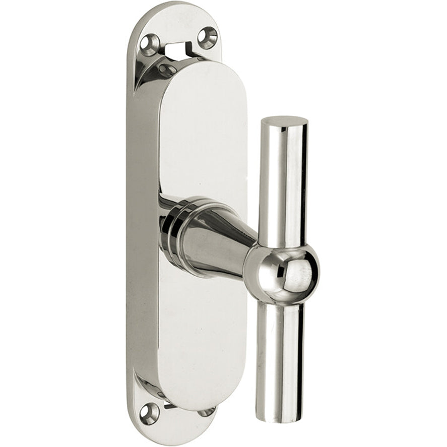 Krukespagnolet Chemin de Fer glanzend nikkel – Rechts – model T
