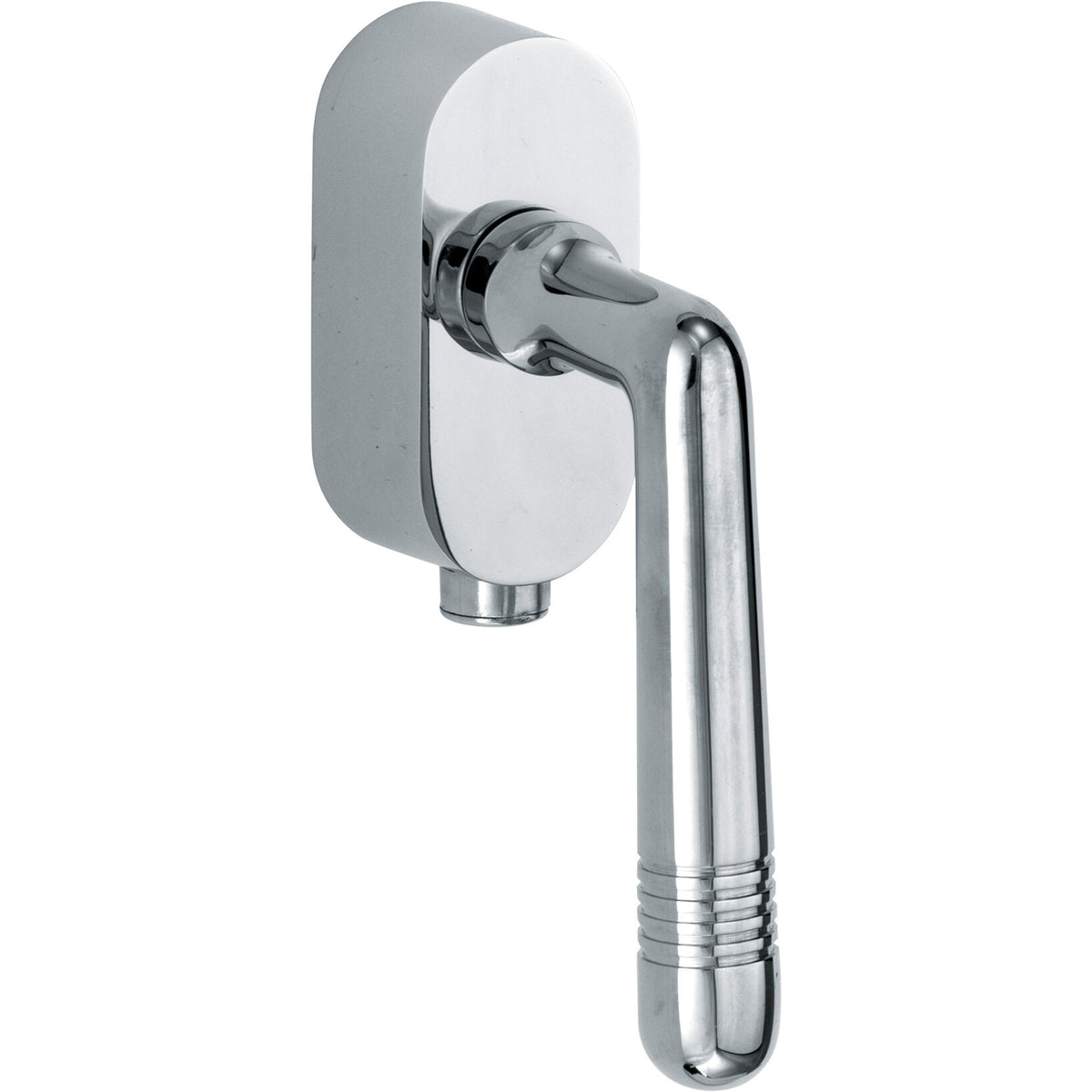 Draaikiepgarnituur Art-Deco glanzend chroom – afsluitbaar