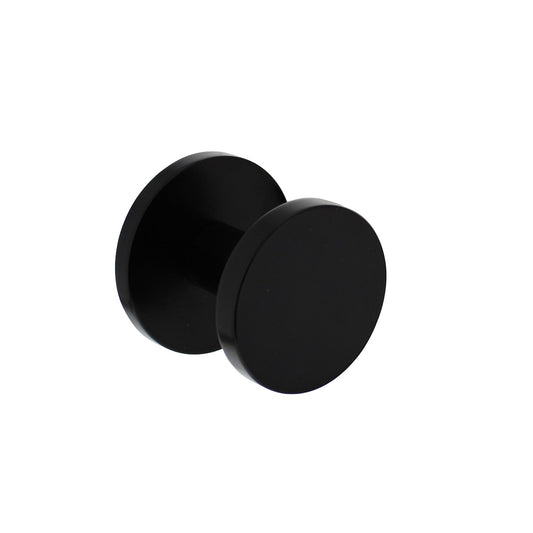 Voordeurknop rond Ø55 mm aluminium zwart