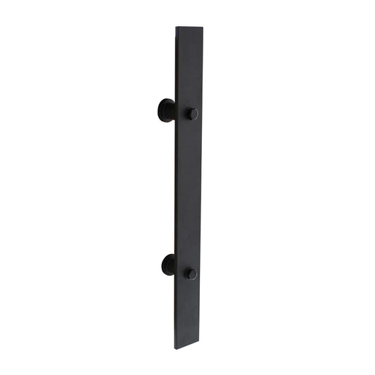 Deurgreep recht 40 mm mat zwart voor schuifdeur 400 mm