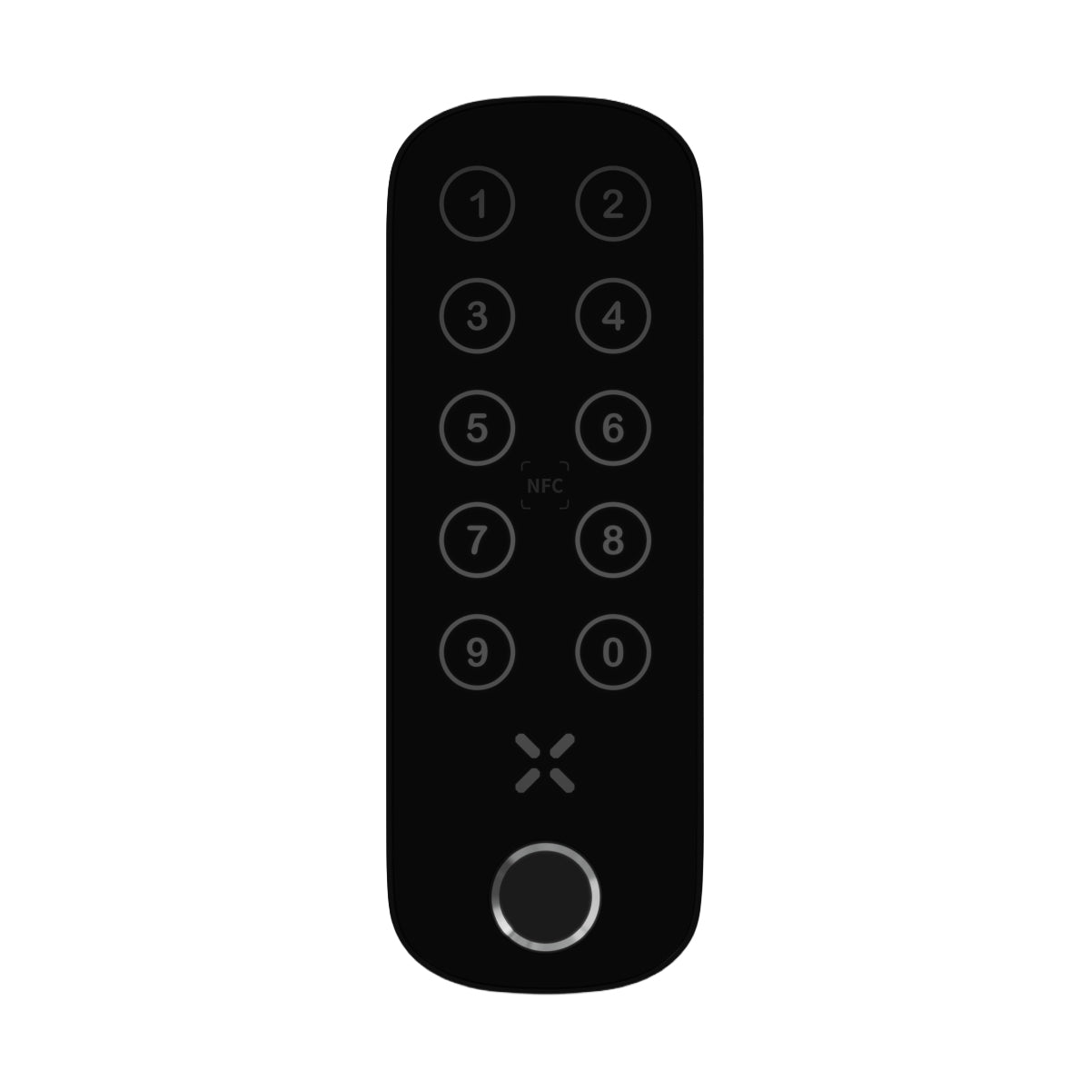 Black X xPad+ codepaneel 138x42 mm mat zwart met vingerafdruk