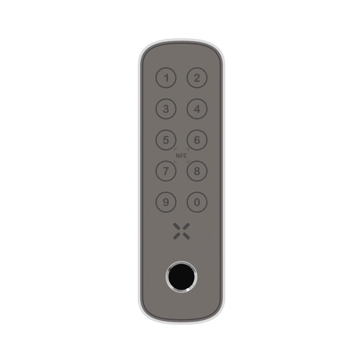 Black X xPad+ codepaneel 138x42 mm wit met vingerafdruk