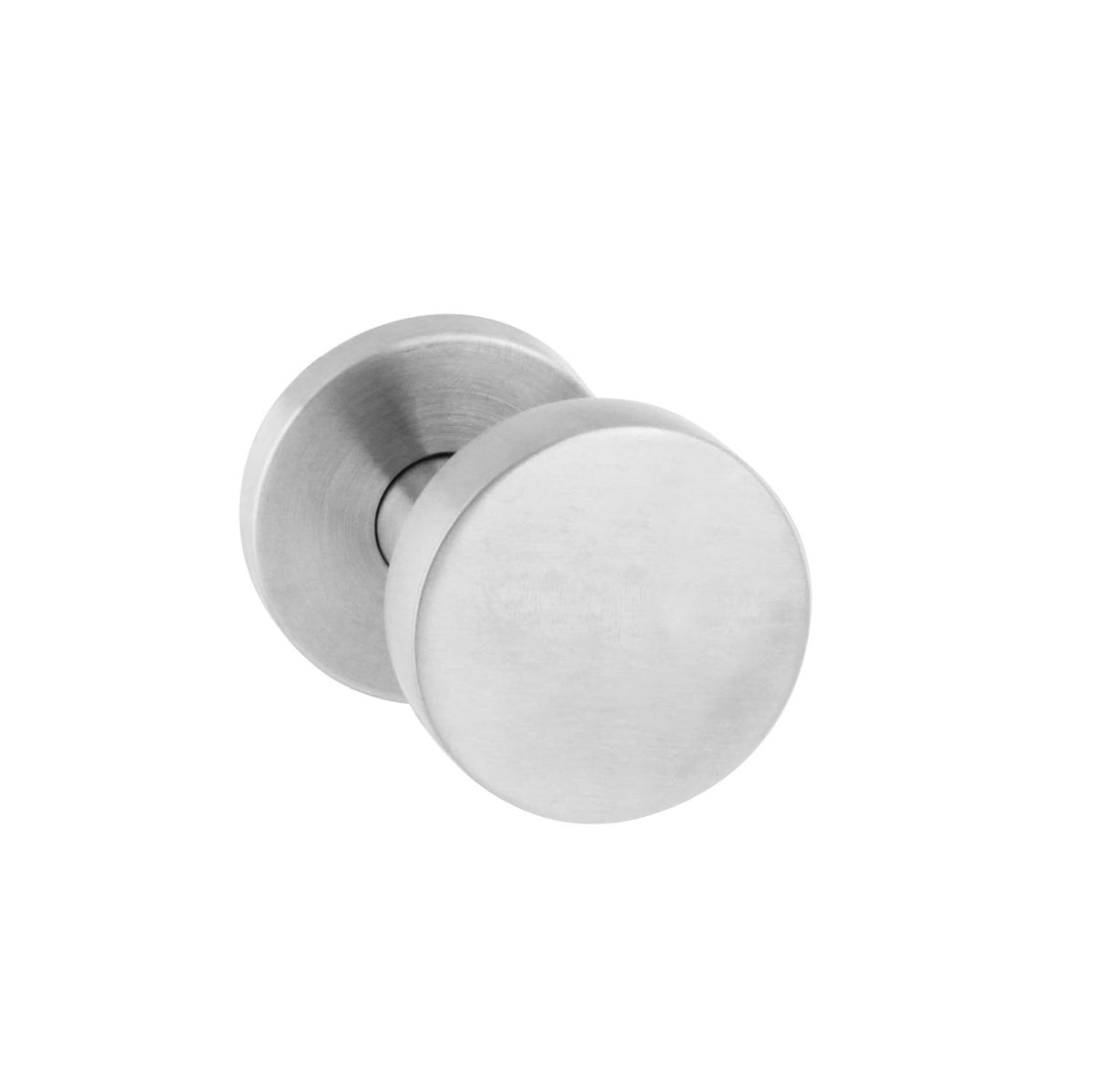 Knop rond verkropt Ø55 mm RVS geborsteld – wisselgarnituur