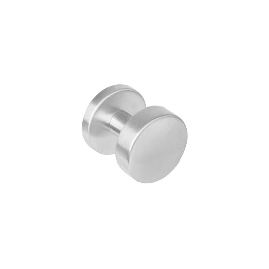 Knop rond centraal Ø53 mm RVS geborsteld – wisselgarnituur