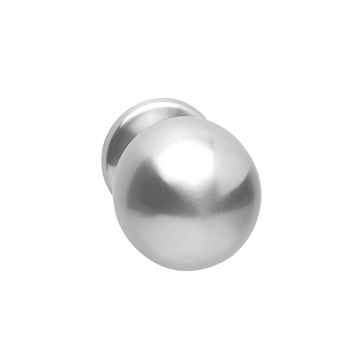 Voordeurknop bol Ø75 mm RVS geborsteld