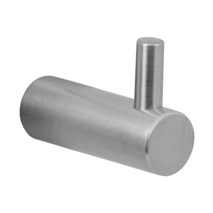 GPF Jas- / handdoekhaak 40x14mm - RVS