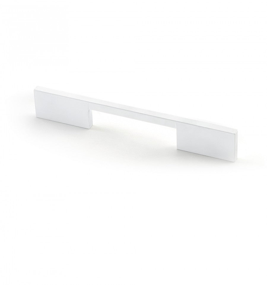 Meubelgreep I-Spazio symmetrisch wit – hartmaat 128 mm