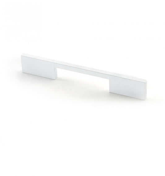 Meubelgreep I-Spazio symmetrisch wit – hartmaat 128 mm