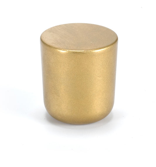 Meubelknop mini getrommeld messing Hardbrass