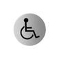 GPF Pictogram Mindervalide rond - RVS