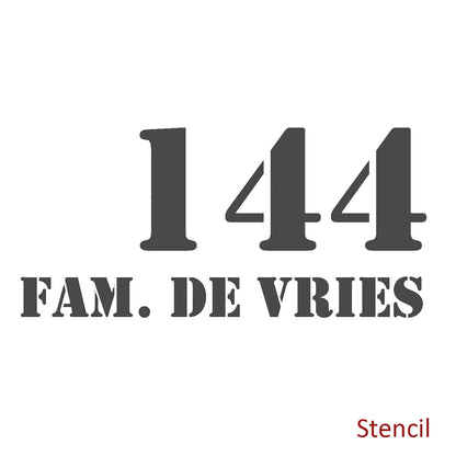 Beplakken Huiscijfer & Benaming - afbeelding 4