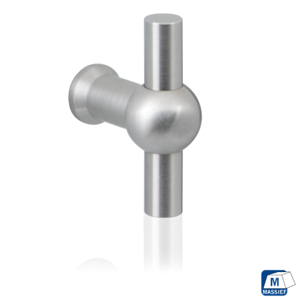 GPF Meubelknop 'chemin de fer' – RVS
