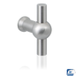 GPF Meubelknop 'chemin de fer' – RVS