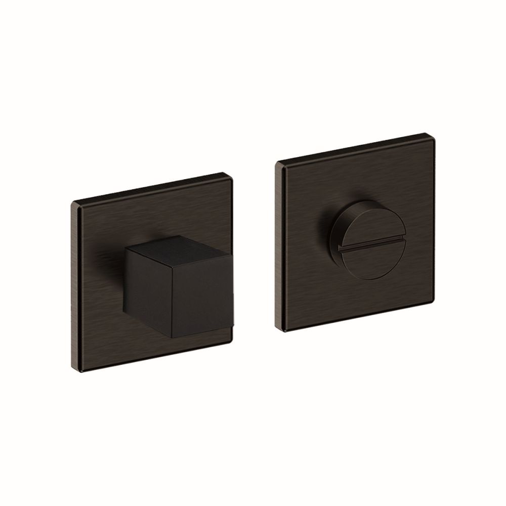 Variovierkant toiletsluiting PUURzwart Hardbrass