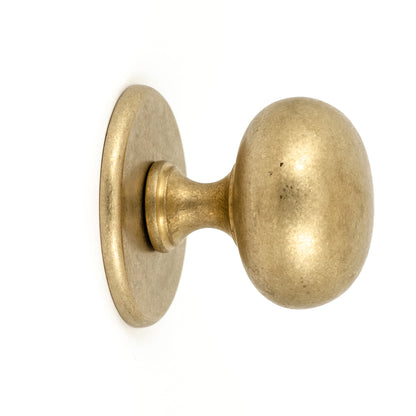 Voordeurknop Iris 72 mm getrommeld messing
