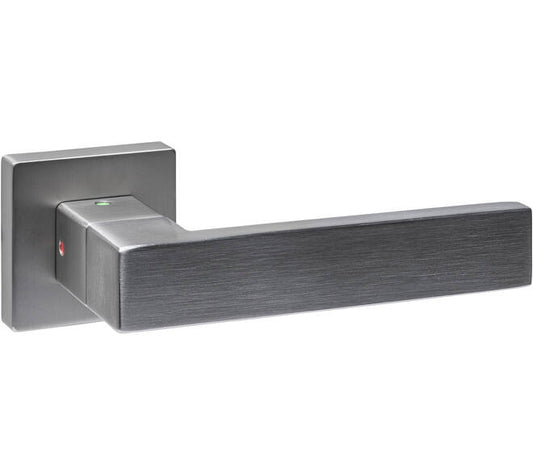 Cunera door handles on square rosette | Intersteel | Stainless steel