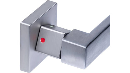 Cunera door handles on square rosette | Intersteel | Stainless steel